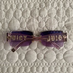 JUICY COUTURE purple bling bedazzled sunglasses